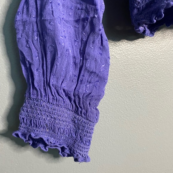 Free People Cropped Chiffon Textured Top - Picture 5 of 5